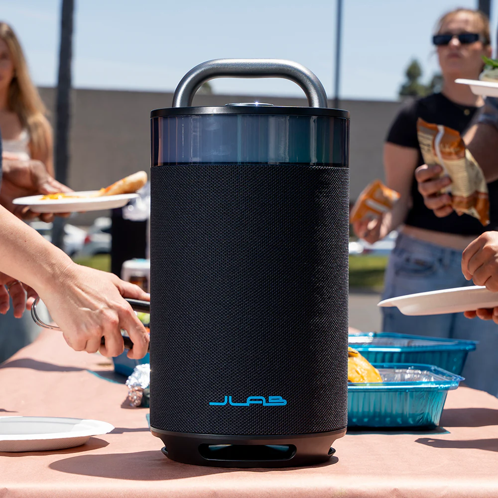 JLab Epic Party Portable Bluetooth Speaker, Black, 360-degree